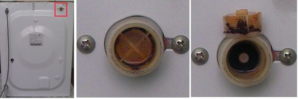 Filtr vstupního ventilu pračky