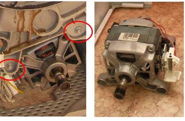 motor v pračce