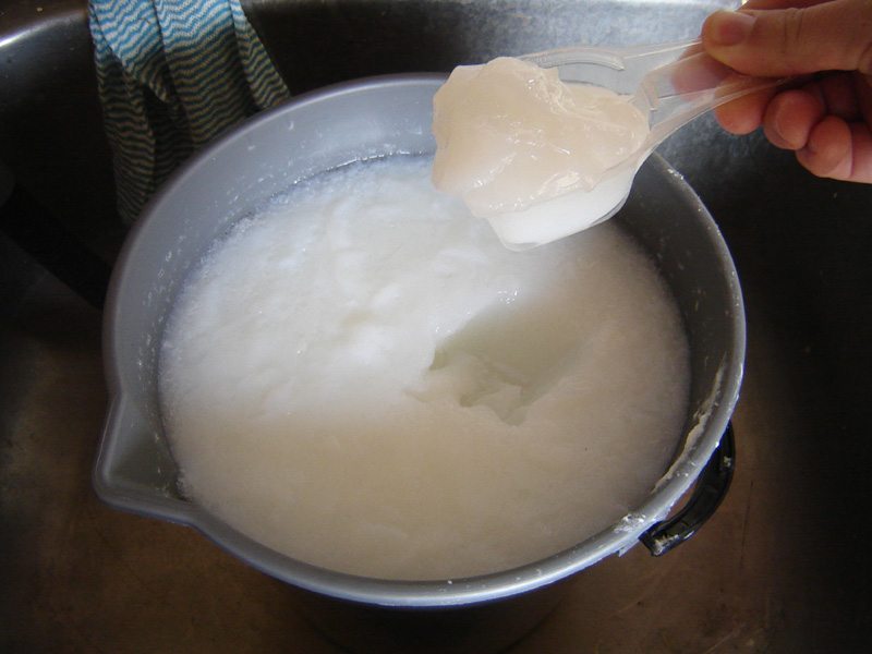 mýdlová pasta na praní
