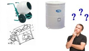 Domácí míchačka na beton z pračky