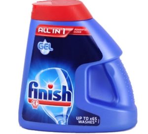 Gelafwerking voor vaatwasser