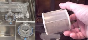 čištění filtru myčky nádobí