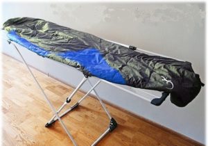 sušení spacího pytle