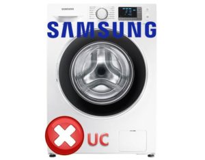 Pračka Samsung - chyba UC
