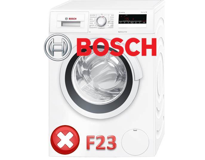 chyba F23 na strojích Bosch