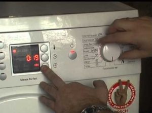 testovací režim na pračkách Bosch