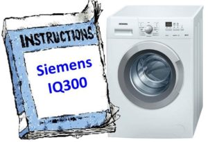 Návod na pračku Siemens IQ300