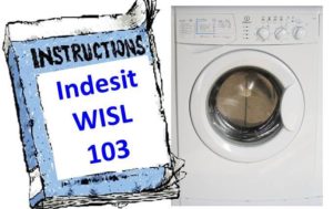 Návod na pračku Indesit WISL 103