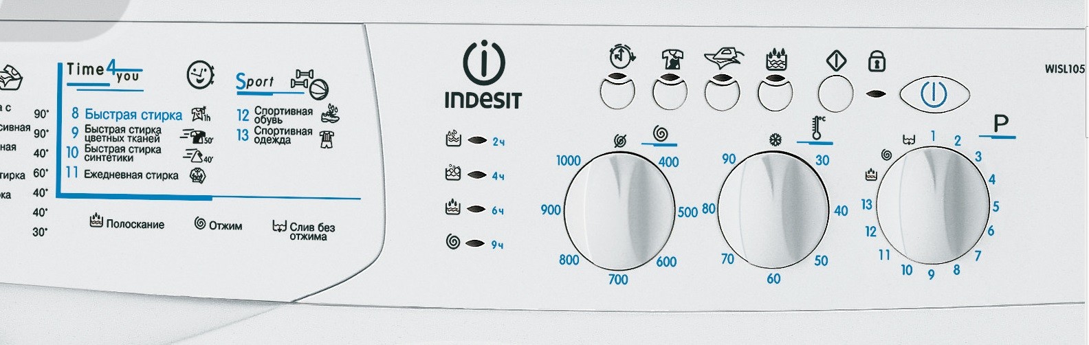 ovládací panel Indesit WISL 105