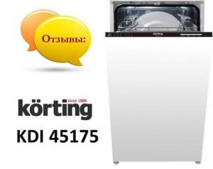 Recenze myčky Korting KDI 45175