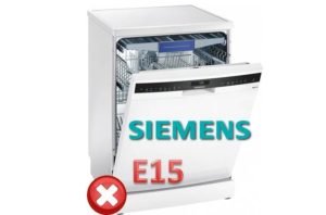 Chyba E15 v myčce Siemens