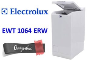 Recenze na pračku Electrolux EWT 1064 ERW