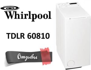 Recenze na pračku Whirlpool TDLR 60810