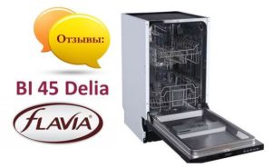 Recenze myček nádobí Flavia BI 45 Delia