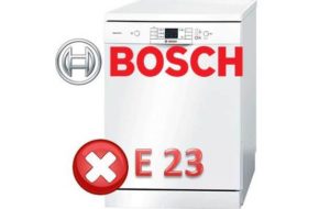 Jak opravit chybu E23 na myčce nádobí Bosch