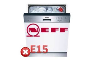 Chyba E15 v myčce Neff