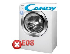 Chyba E08 na pračce Kandy