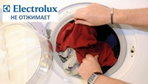 Pračka Electrolux neodstřeďuje