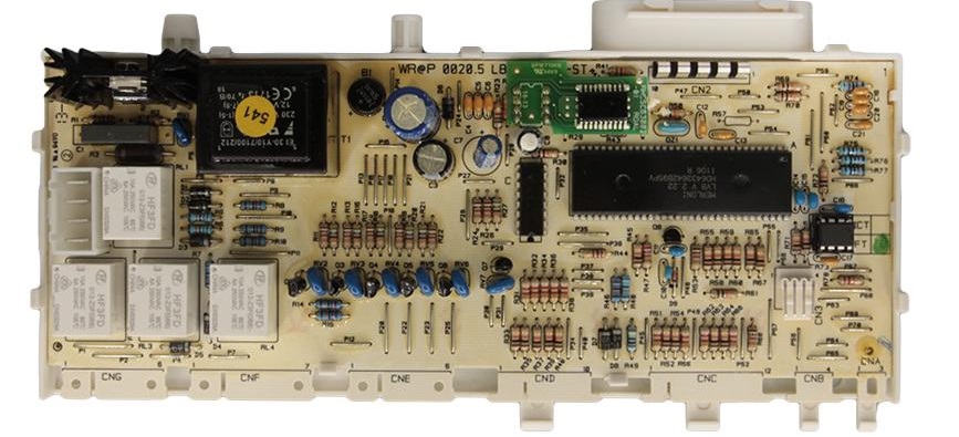 chytré pračky mají složité elektronické moduly