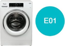 Chyba E01 pračky Whirlpool