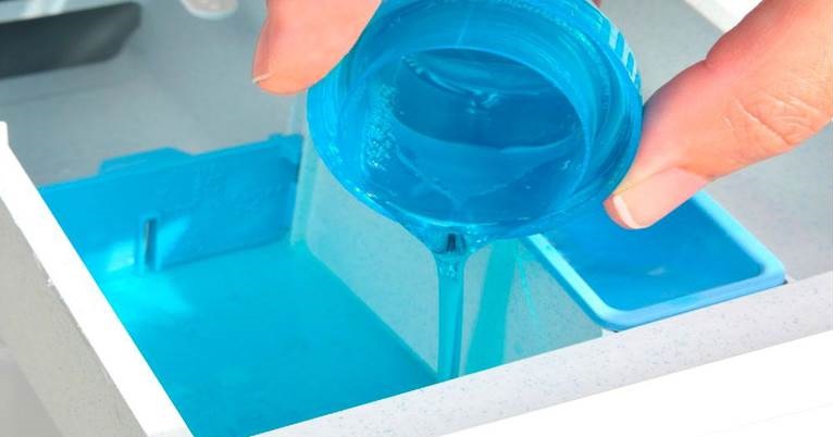 sezione per polvere liquida