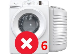 Chyba 6 v pračce Gorenje