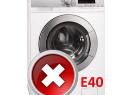 Chyba E40 v pračce AEG