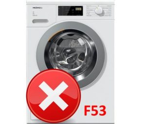 Chyba F53 na pračce Miele