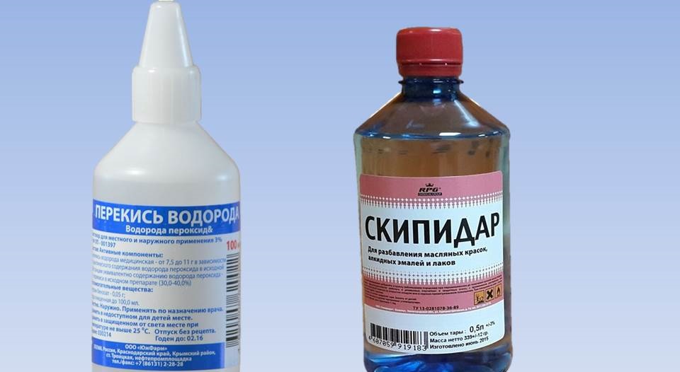 peroxid vodíku a terpentýn