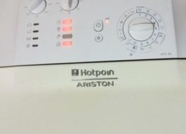 Poruchy pračky Ariston s horním plněním