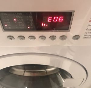 Chyba E6 v pračce Bosch