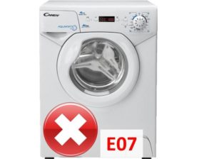 Chyba E07 v pračce Kandy