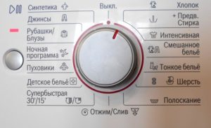 spotřeba závisí na zvoleném programu