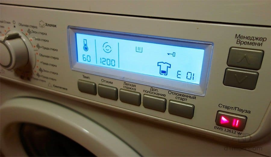 příčina chyby E01 Zanussi