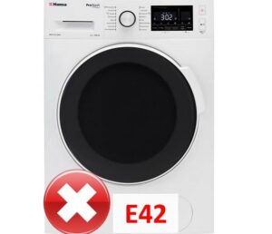 Chyba E42 v pračce Hansa
