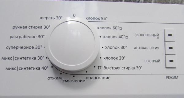 hlavní mycí programy Gorenje
