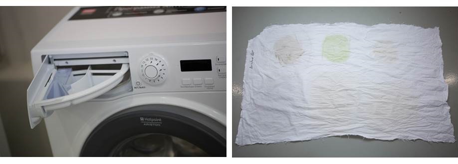 výsledek stroje Hotpoint Ariston