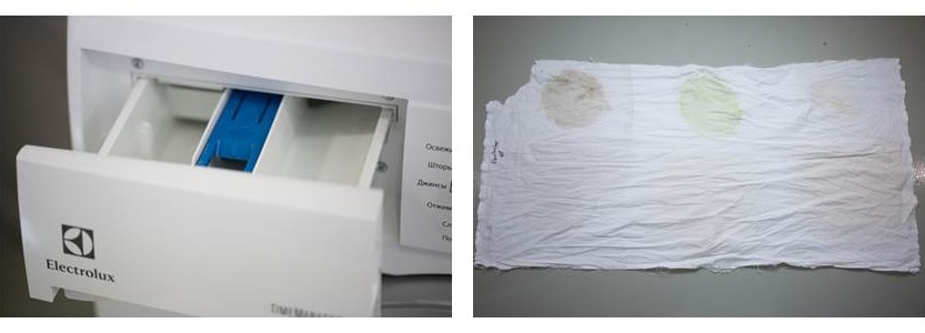 výsledek stroje Electrolux