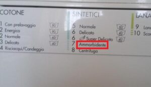 Jak přeložit „Ammorbidente“ na pračce