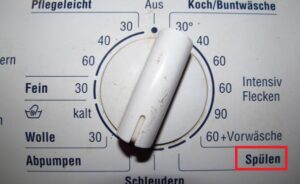 Jak přeložíte „Spulen“ na pračce?