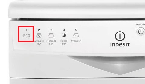 ECO režim v myčce nádobí Indesit