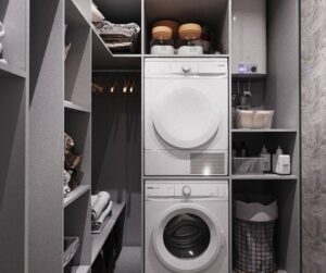 ¿Es posible instalar una secadora en un vestidor?