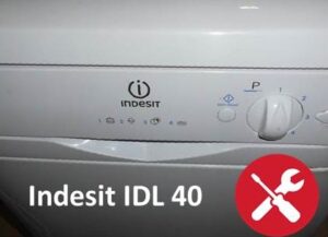 Selhání myčky nádobí Indesit IDL 40