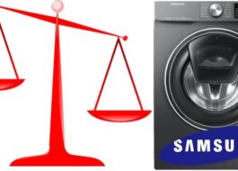 Hmotnost pračky Samsung
