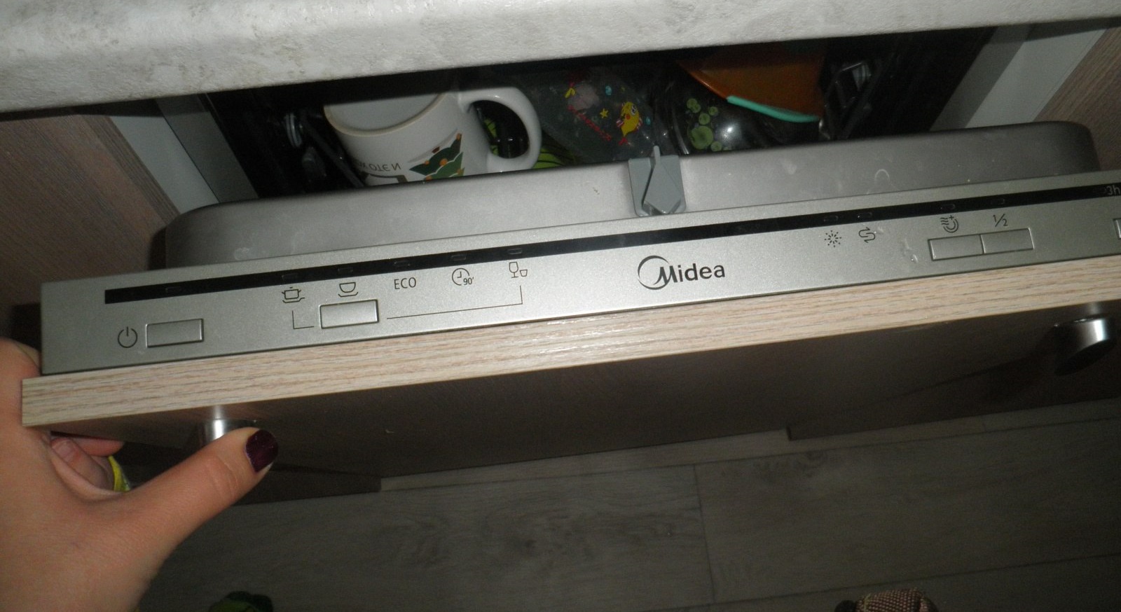 nastavení spotřeby soli v Midea PMM