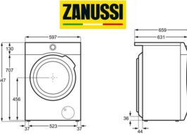 Rozměry pračky Zanussi