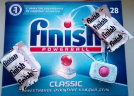 Složení tablet do myčky Finish