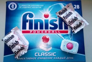 Složení tablet do myčky Finish
