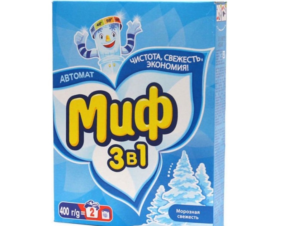 Kdo je výrobcem pracího prášku Mýtus