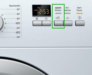 Režim Speed ​​Perfect na pračce Bosch